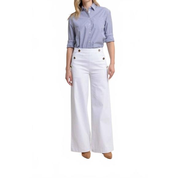 NEW SOUTHERN TIDE thalia sailor pant in classic white - Picture 1 of 6